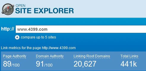 4399小游戲網(wǎng)站SEO案例分析